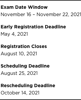 CFA Dates Chart Info